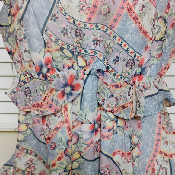 Women's Motherhood Maternity Dress Spring Baby Shower Multi Color Floral Print L - Picture 8 of 10